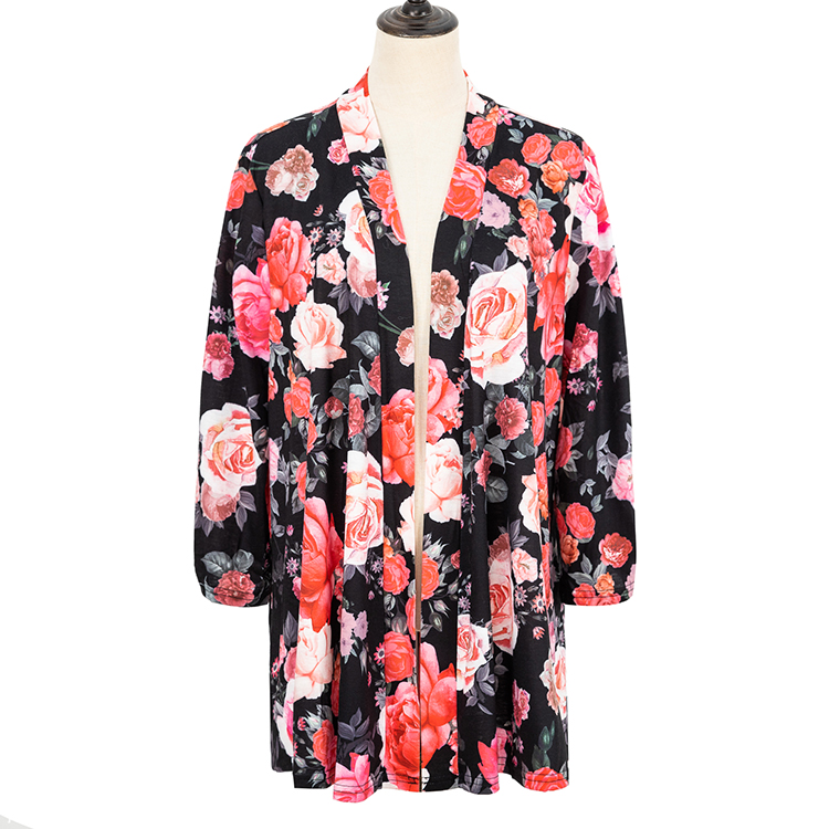 Hot Sales Women Long Sleeves Casual Lace Up Summer Kimono MXDSS706