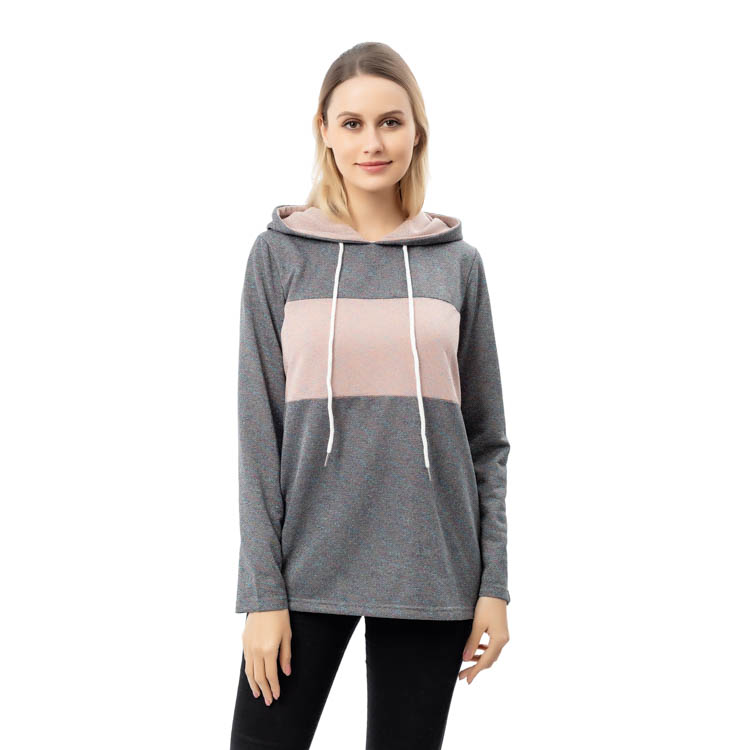 Yiwu Factory Wholesale Casual Color Block Hoodie MXDSS783