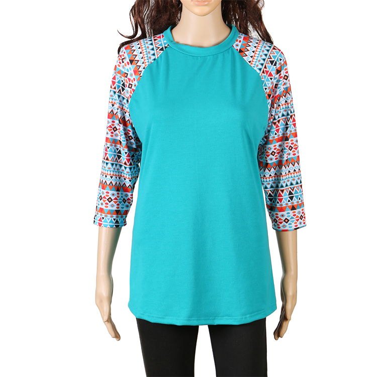 Yiwu Factory Fashionable Soft Women Raglan With 3/4 Sleeves MXDSS495