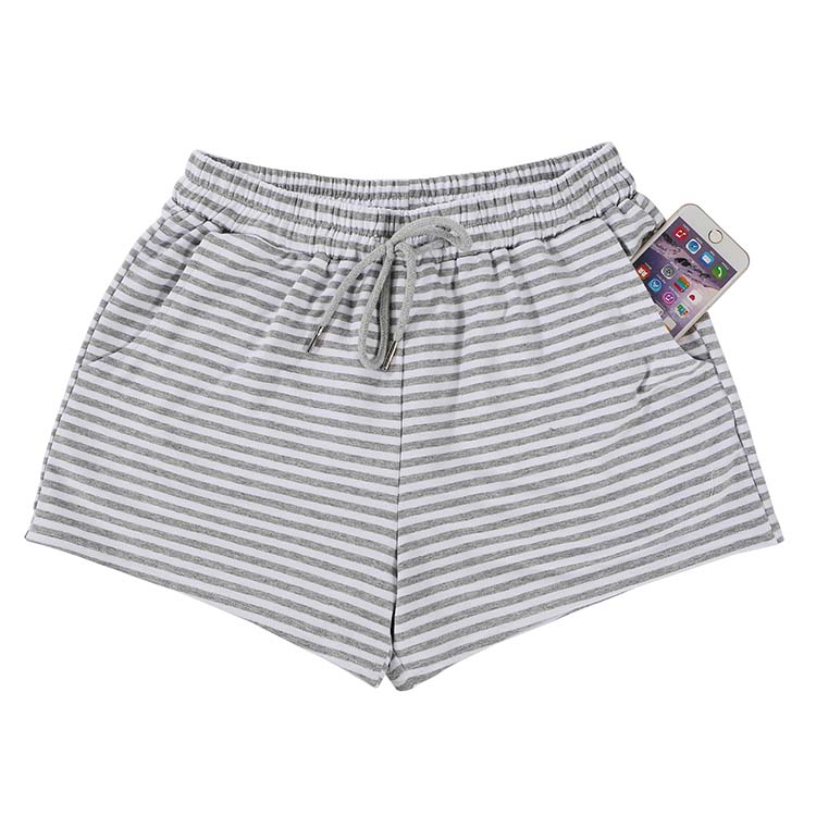 MXDSS452 2019 New Embroidered Stripe Shorts Women