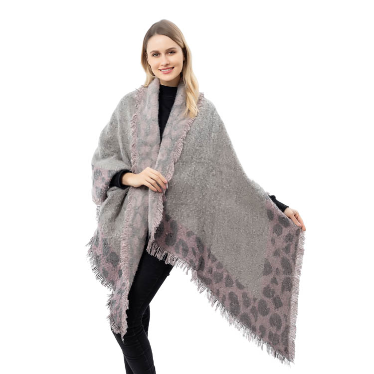 Yiwu Factory Leopard Printing Women Cashmere Scarf MXDSS580