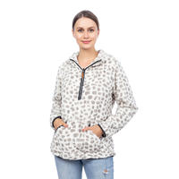2020 Wholesaler Leopard Braided Fleece Pullover With Hoodie MXDSS836